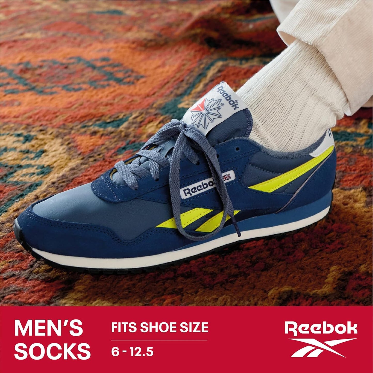 Mens Low Cut Socks – 6 Pack Basic Cushioned No Show Athletic Socks for Men (Size 6-12.5)