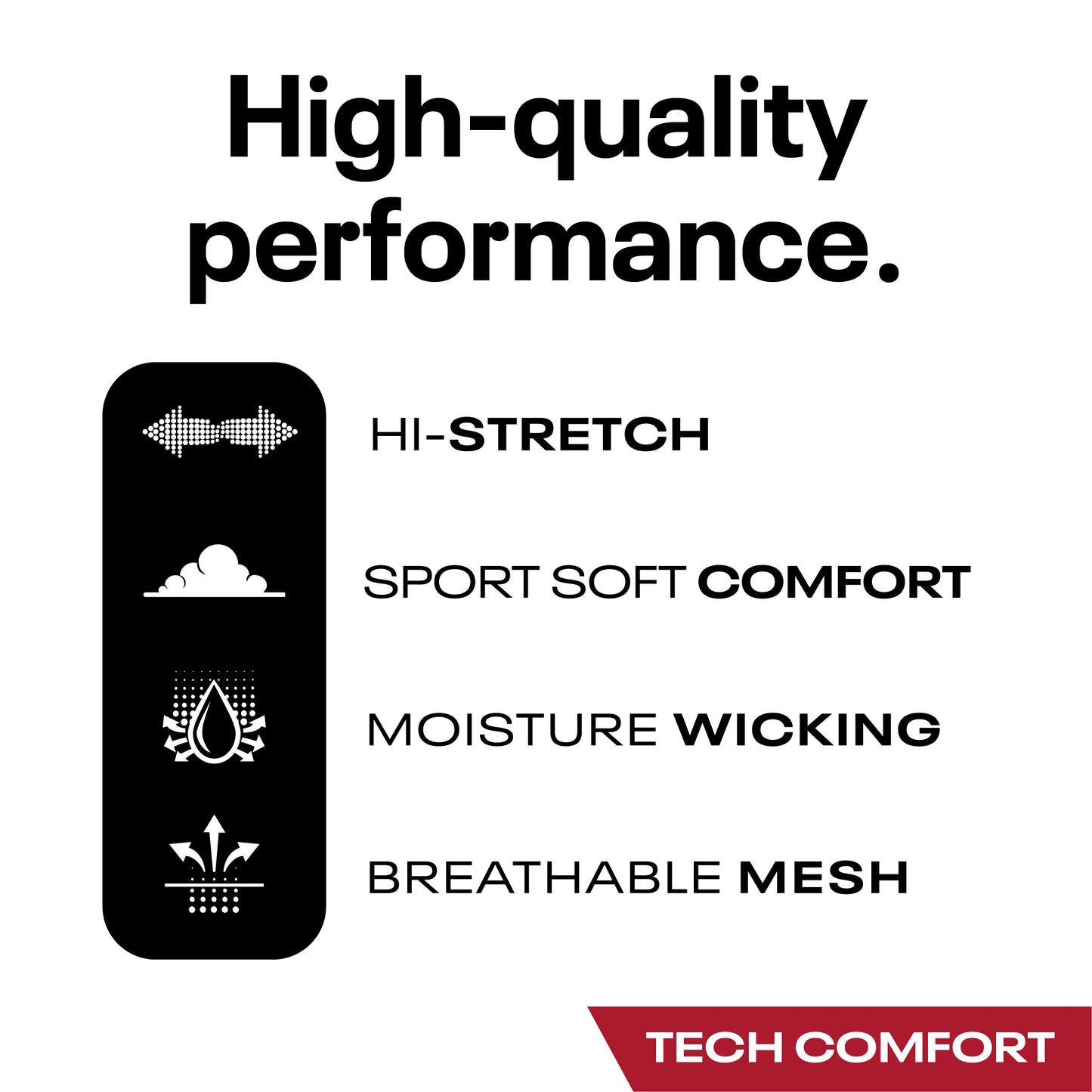 Men'S Underwear Tech Comfort Long Length Boxer Brief Underwear, 9 Inch, 3 Pack