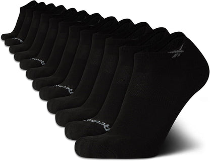 Men'S Low Cut Socks - 12 Pack Performance Cushion Comfort No Show Socks - Breathable Athletic Socks for Men (6-12.5)