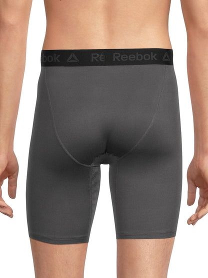 Men'S Underwear Tech Comfort Long Length Boxer Brief Underwear, 9 Inch, 3 Pack