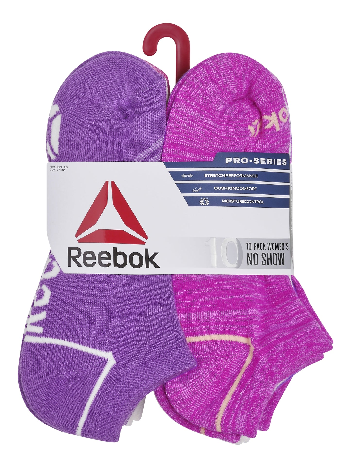 Women'S Pro Series Cushion No Show Socks, 10-Pack