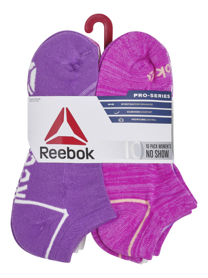 Women'S Pro Series Cushion No Show Socks, 10-Pack