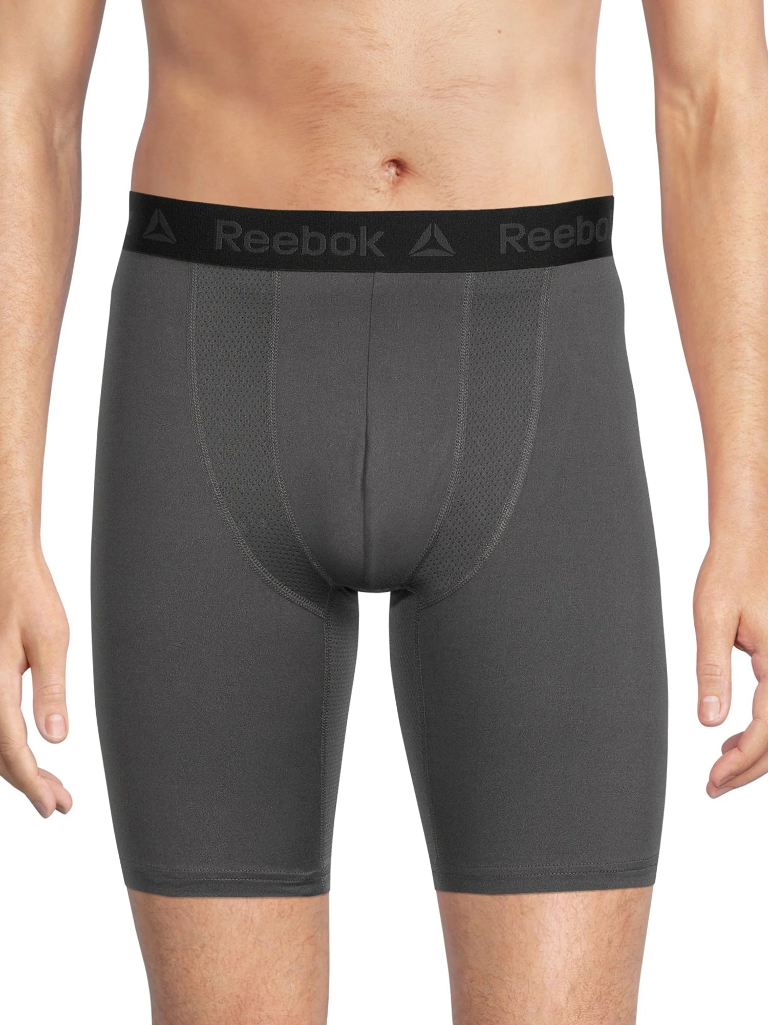 Men'S Underwear Tech Comfort Long Length Boxer Brief Underwear, 9 Inch, 3 Pack