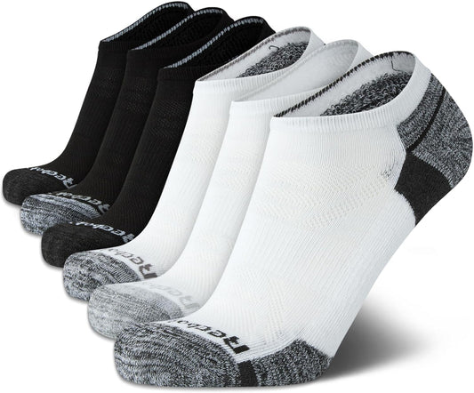 Mens Low Cut Socks – 6 Pack Basic Cushioned No Show Athletic Socks for Men (Size 6-12.5)