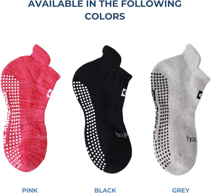 Non-Slip Socks Yoga Barre Pilates Hospital Maternity Sock W/Grips for Women Men