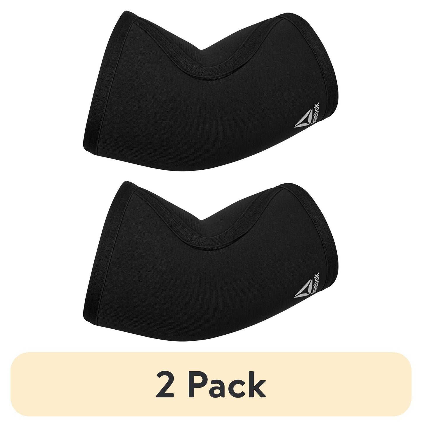 (2 Pack)  Delta Support + Elbow Sleeve, Small/Medium - Large/Extra Large, Black, Premium Support Comfort Fit Fabric, Unisex Sizing